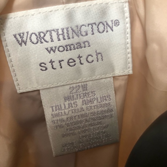 Worthington Woman Stretch Casual Jacket- Khaki - Picture 4 of 5